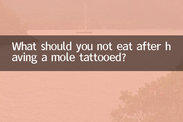 What should you not eat after having a mole tattooed?