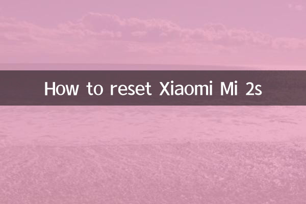 How to reset Xiaomi Mi 2s