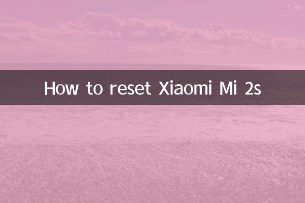 How to reset Xiaomi Mi 2s