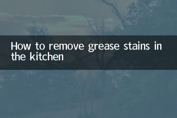 廚房的油漬怎麼去除