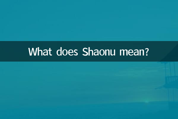 शाओनू का मतलब क्या है?