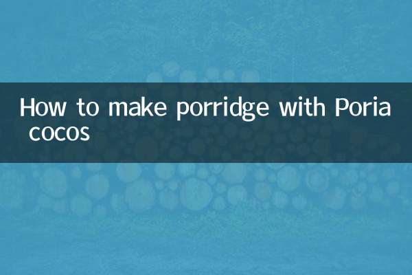 Wie man Brei mit Poria-Kokos zubereitet