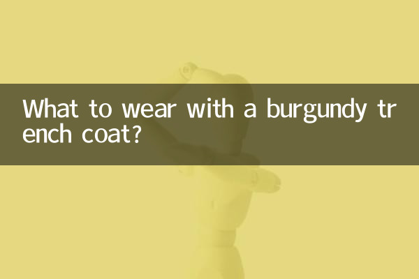 O que vestir com um sobretudo bordô?