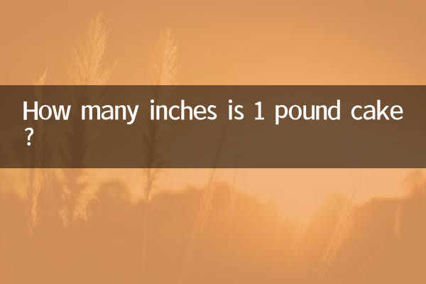 1パウンドケーキは何インチですか?