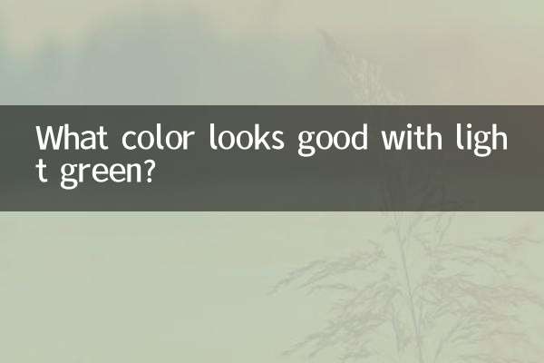 Welche Farbe passt gut zu Hellgrün?