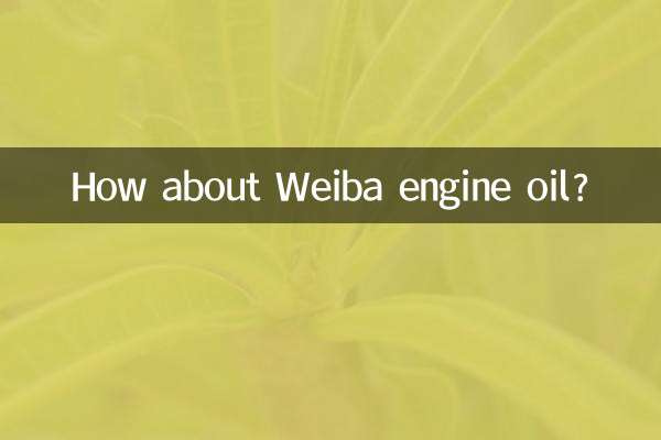 Weiba ইঞ্জিন তেল সম্পর্কে কিভাবে?