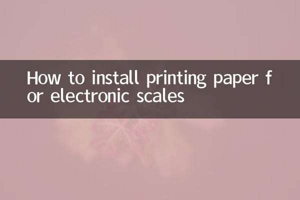 电子秤打印纸怎么安装