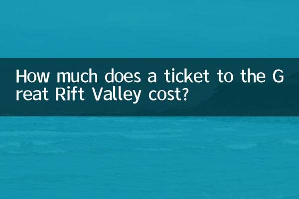 ग्रेट रिफ्ट वैली के टिकट की कीमत कितनी है?