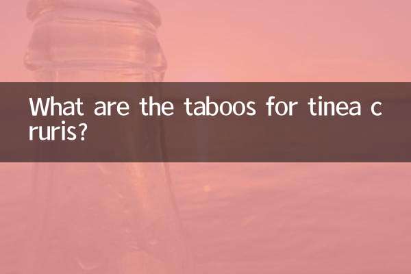 What are the taboos for tinea cruris?