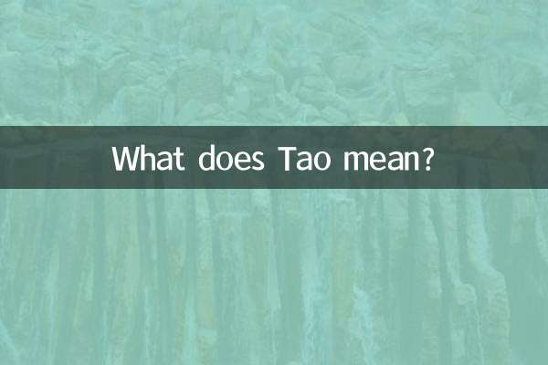 타오은 무슨 뜻인가요?