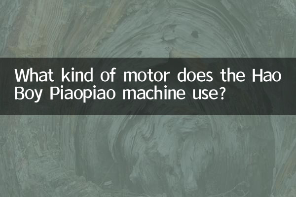 हाओबॉय पियाओपियाओ मशीन किस प्रकार की मोटर का उपयोग करती है?