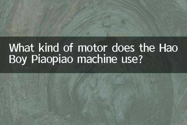 हाओबॉय पियाओपियाओ मशीन किस प्रकार की मोटर का उपयोग करती है?