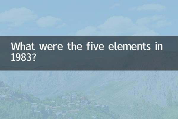 1983年什么五行