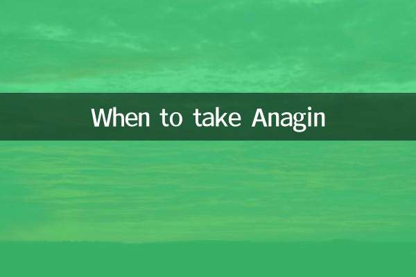 When to take Anagin