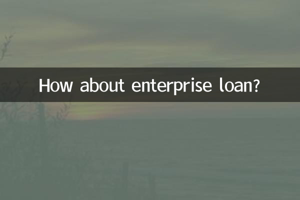 How about enterprise loan?