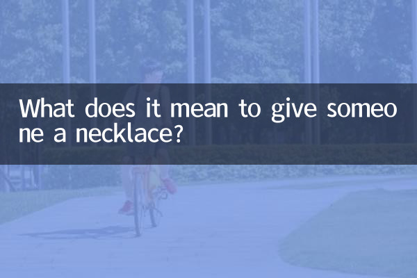Que signifie donner un collier à quelqu'un?