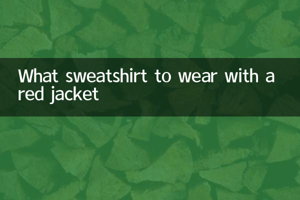 Quel sweat-shirt à porter avec une veste rouge