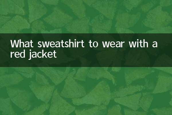 Quel sweat-shirt à porter avec une veste rouge