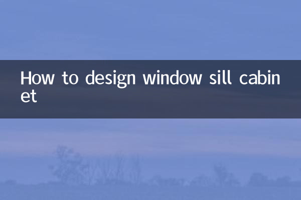 How to design window sill cabinet