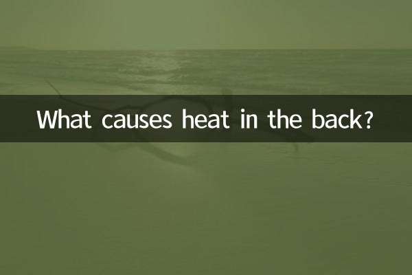 What causes heat in the back?