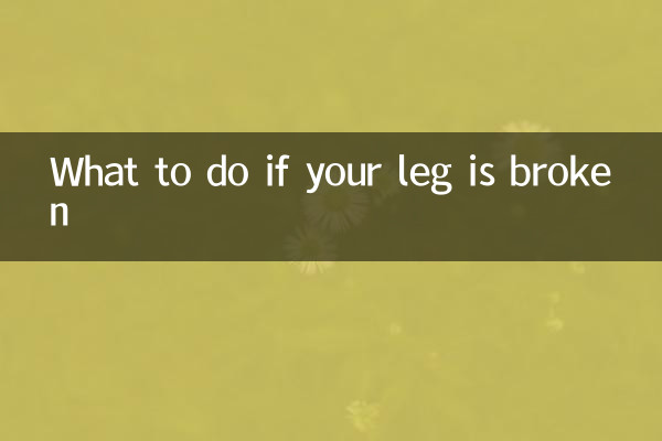 What to do if your leg is broken