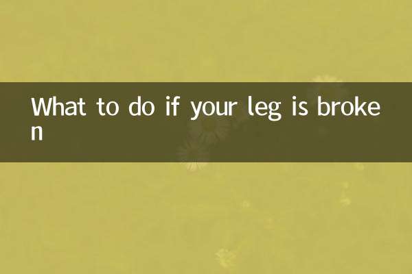 What to do if your leg is broken