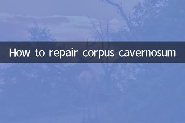 海綿体の修復方法