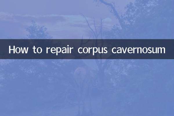 海綿体の修復方法