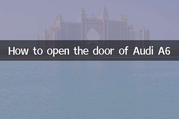 Como abrir a porta do Audi A6