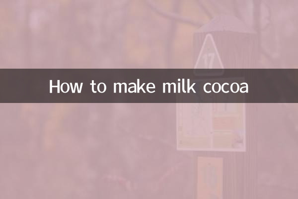 Come fare il cacao al latte