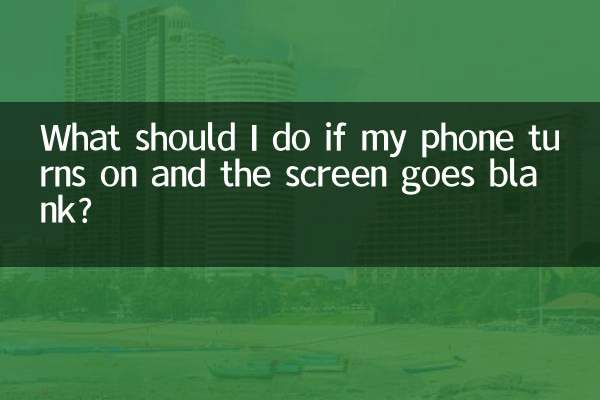 Was soll ich tun, wenn sich mein Telefon einschaltet und der Bildschirm leer wird?