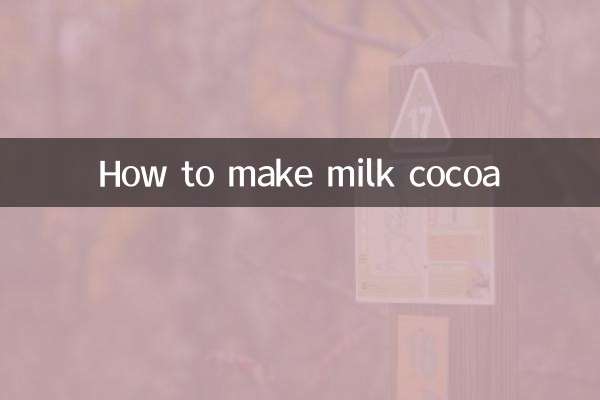 طرز تهیه شیر کاکائو