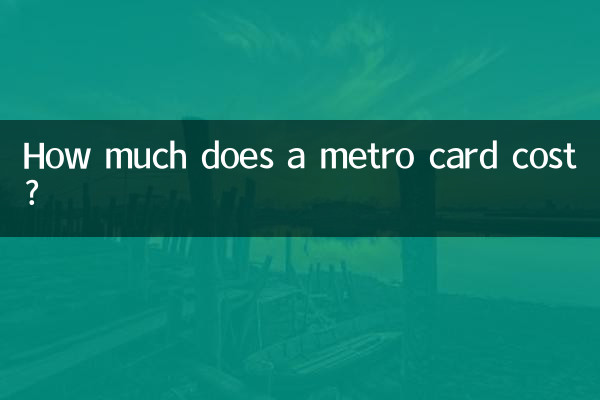 ¿Cuánto cuesta una tarjeta de metro?