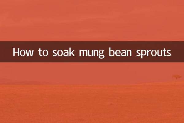 Wie man Mungobohnensprossen einweicht