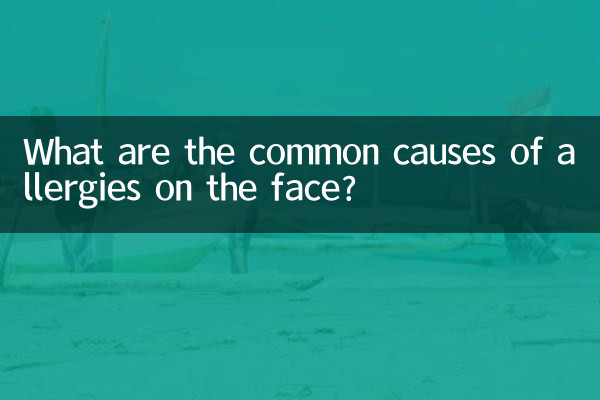 Was sind die häufigsten Ursachen für Allergien im Gesicht?