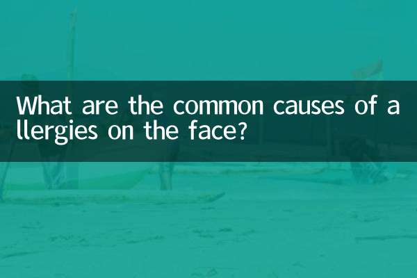 Was sind die häufigsten Ursachen für Allergien im Gesicht?