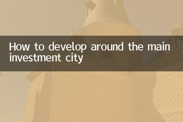 주요 투자도시를 중심으로 개발하는 방법