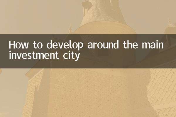 주요 투자도시를 중심으로 개발하는 방법