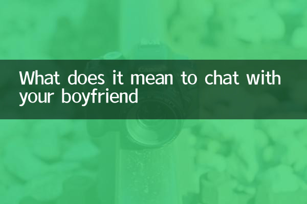 Que signifie discuter avec son petit ami