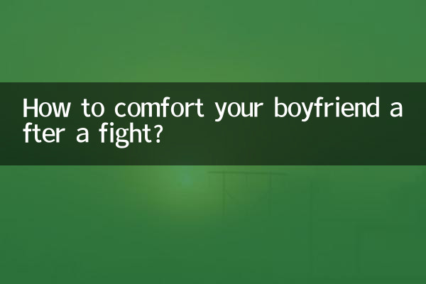 Как утешить парня после ссоры?