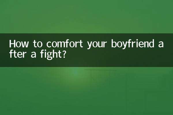 Как утешить парня после ссоры?
