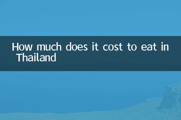 كم يكلف تناول الطعام في تايلاند