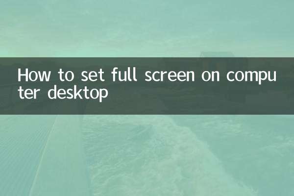 Como definir tela inteira na área de trabalho do computador