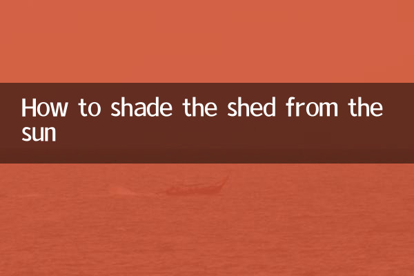 So schützen Sie den Schuppen vor der Sonne