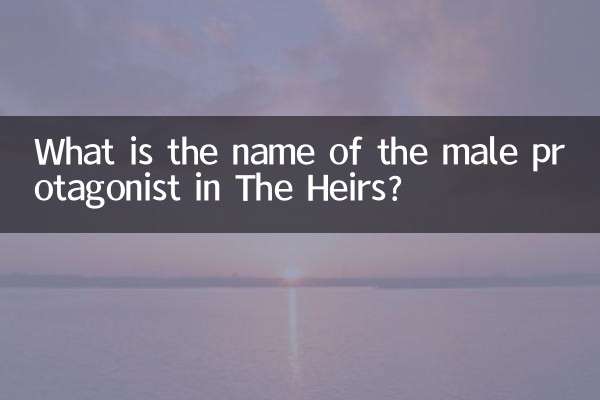 Wie heißt der männliche Protagonist in „Die Erben“?