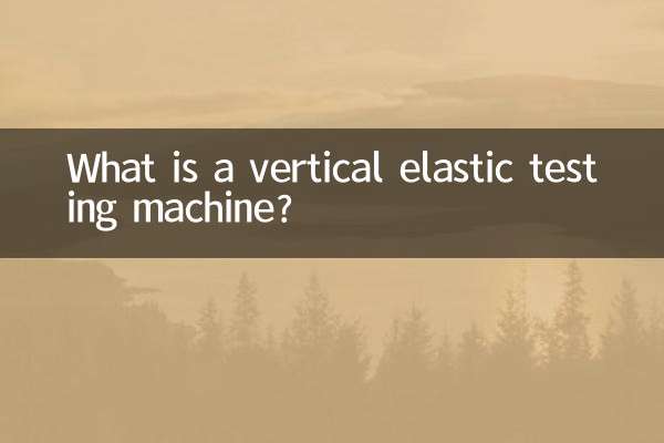 What is a vertical elastic testing machine?