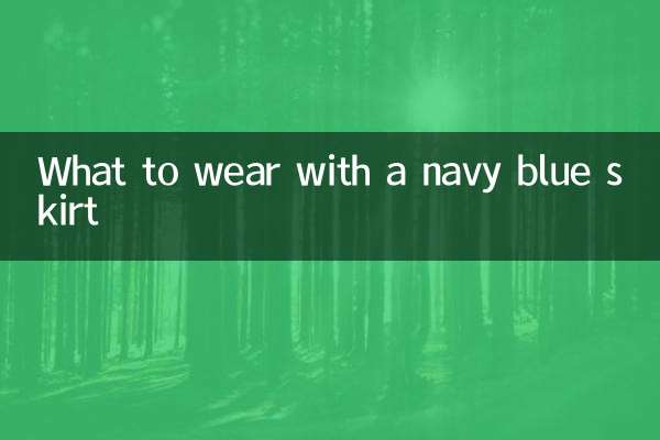ネイビーブルーのスカートには何を着ればいいですか？