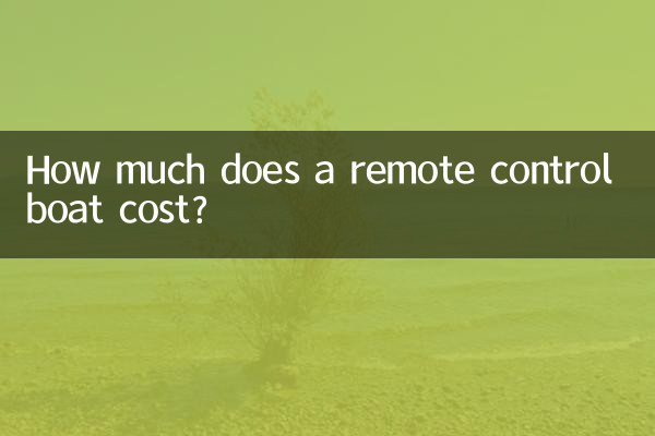 원격 조종 보트의 가격은 얼마입니까?