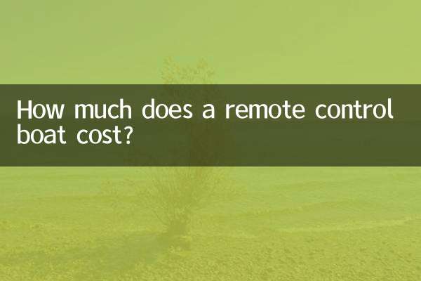 원격 조종 보트의 가격은 얼마입니까?