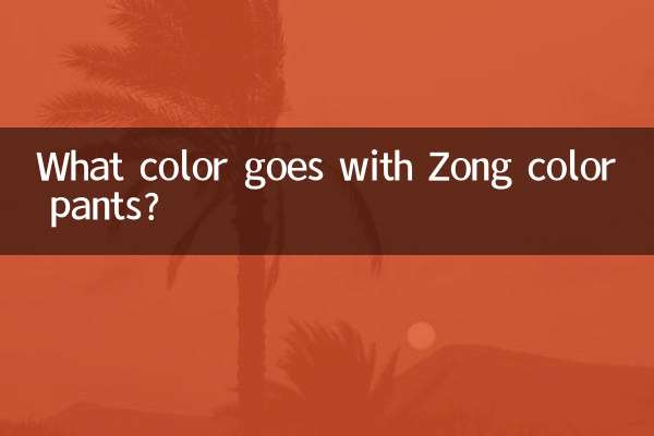 宗色裤子配什么颜色